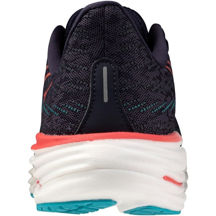 Mizuno Wave Rider 29 - Mens Running Shoes - Odyssey Grey/Capri Breeze/Calypse Coral
