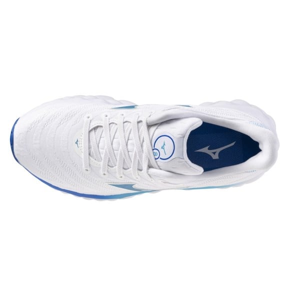 Mizuno Wave Sky 8 - Womens Running Shoes - White/Laser Blue/Mugen Blue