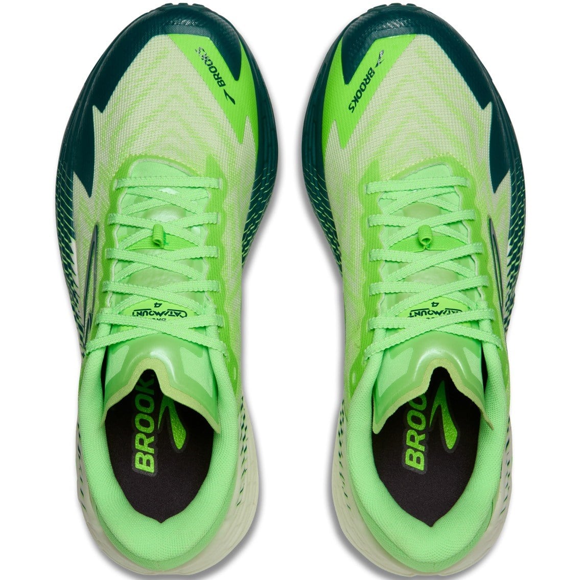Brooks Catamount 4 - Mens Trail Running Shoes - Green/Green Gecko/Atlantic