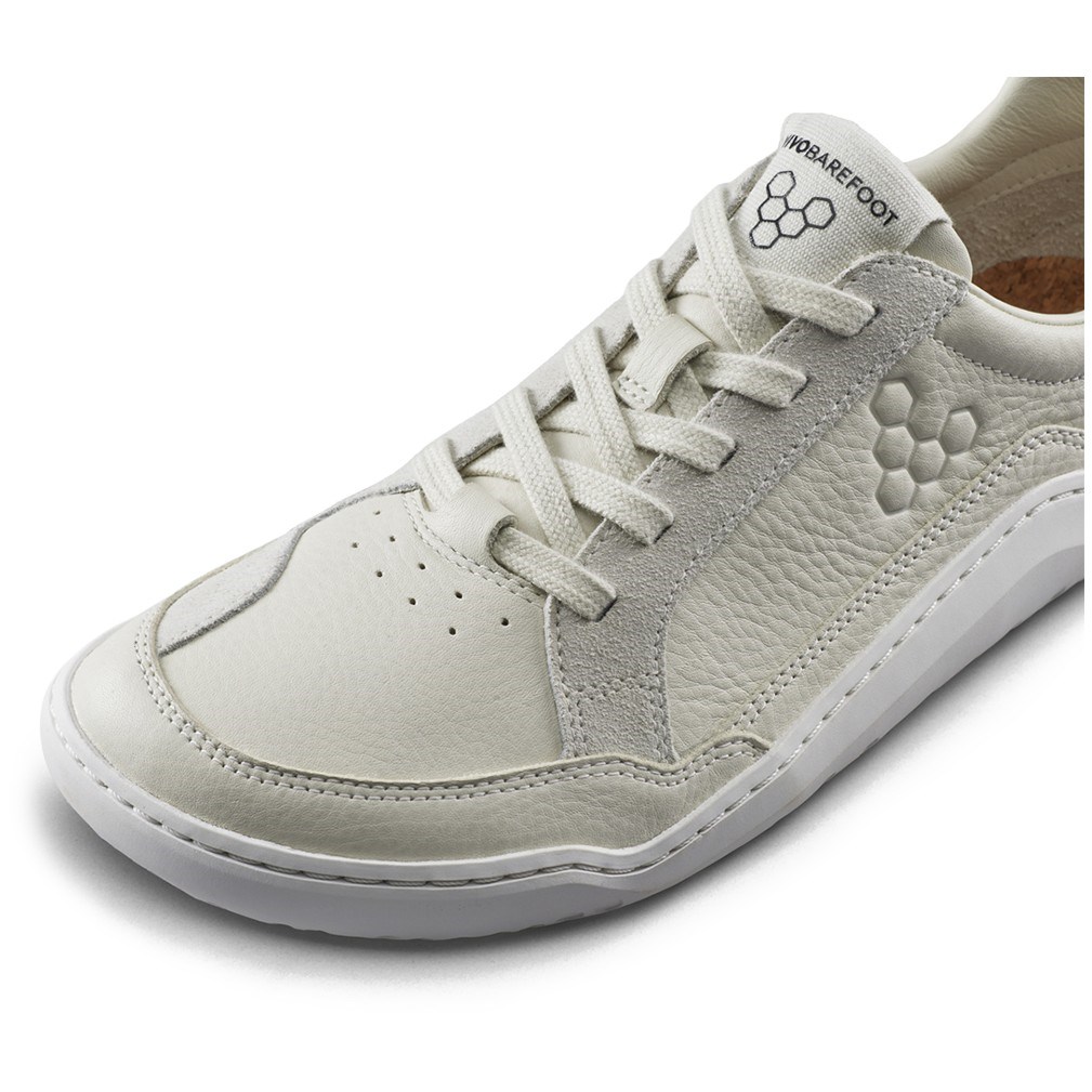 Vivobarefoot Gobi III Sneaker Leather - Mens Walking Shoes - Limestone - image 5