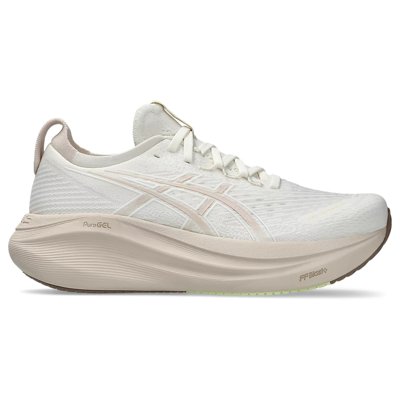 Asics Gel Nimbus 27 - Womens Running Shoes - Cream/Mineral Beige
