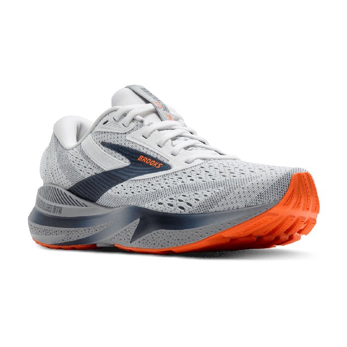 Brooks Adrenaline GTS 24 - Mens Running Shoes - White/Peacoat/Alloy