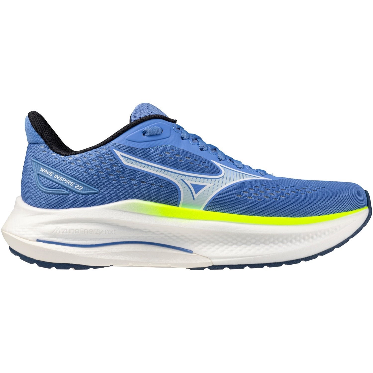 Mizuno Wave Inspire 22 - Womens Running Shoes - Ultramarine/White/Lightning Yellow