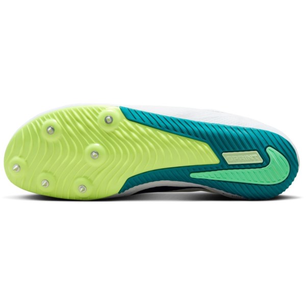 Nike Zoom Rival Sprint - Unisex Sprint Spikes - White/Black/Bright Spruce/Vapor Green