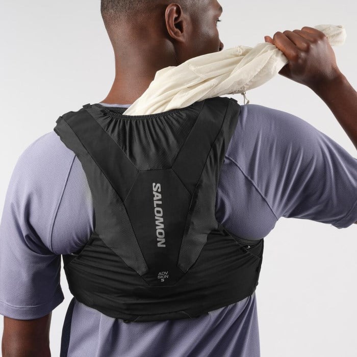 Salomon Advance Skin 5 Set Running Vest With Flasks - Black