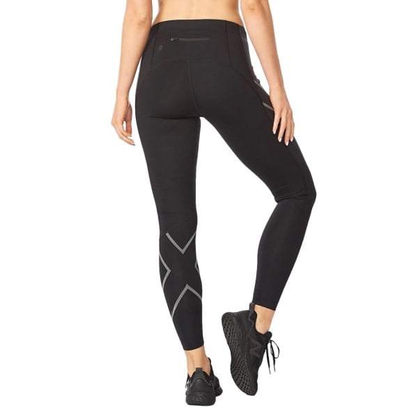 2XU Ignition Shield Womens Compression Tights - Black/Black Reflective