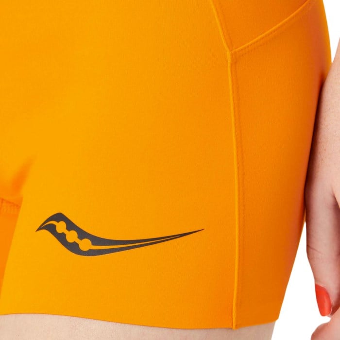 Saucony Elite Endorphin Womens Hot Shorts - Peel/White
