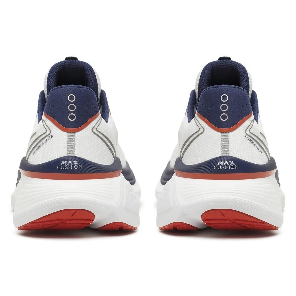 Saucony Hurricane 26 - Mens Running Shoes - White/Naval - image 4