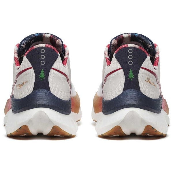 Saucony Endorphin Speed 4 Boston - Womens Running Shoes - White/Navy