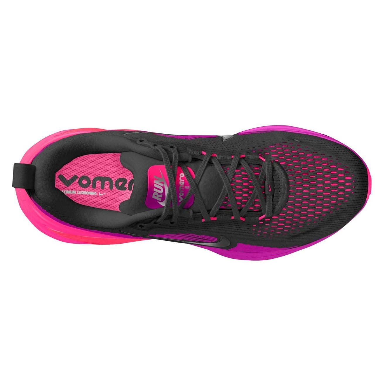 Nike Vomero 18 - Womens Running Shoes - Black/Hyper Pink/Laser Crimson - image 5