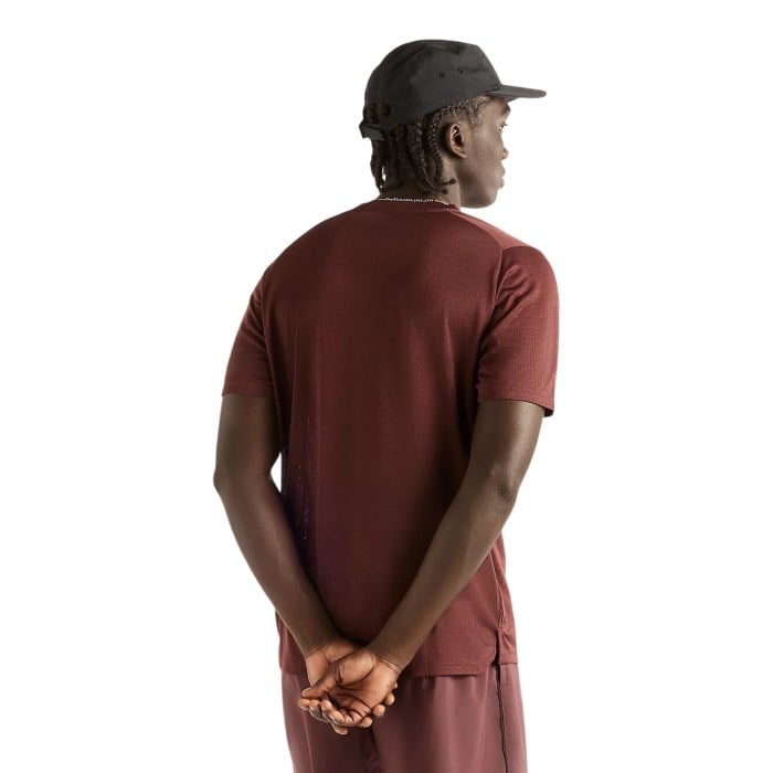 New Balance Athletics Mens Running T-Shirt - Cherry Leather - image 2
