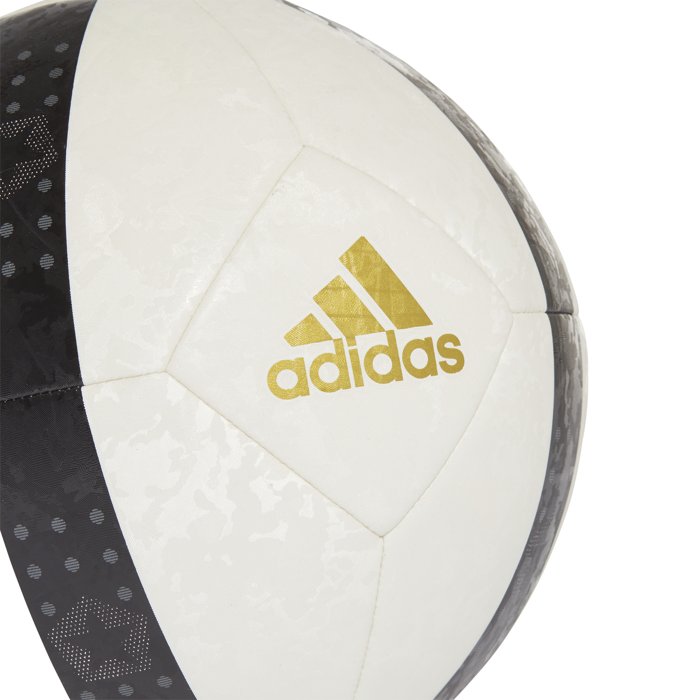 Adidas Juventus Turin Club Home Soccer Ball - Size 5 - White/Black/Matte Gold/Grey Five