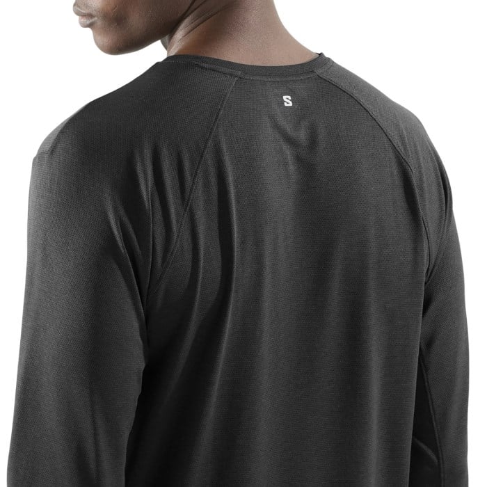Salomon Shakeout Core Mens Long Sleeve T-Shirt - Deep Black