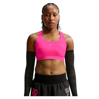 Nike Swift Womens High-Support Lightly Lined Sports Bra - Hyper Pink/Reflective Silver