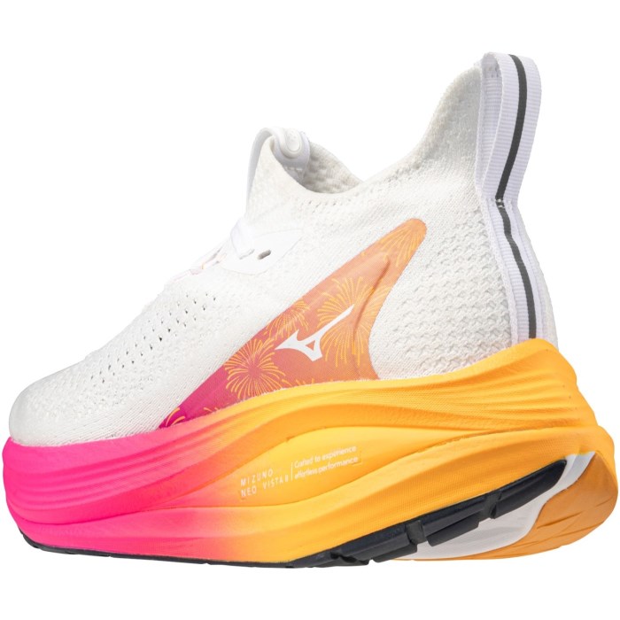 Mizuno Neo Vista 2 Hanabi - Unisex Running Shoes - White/White/Pink Tetra