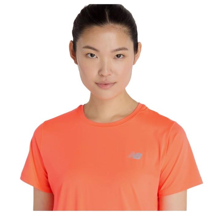 New Balance Womens Race Day T-Shirt - Urgent Red