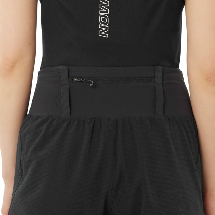 Salomon Sense Aero 2-In-1 Womens 4 Inch Running Shorts - Deep Black