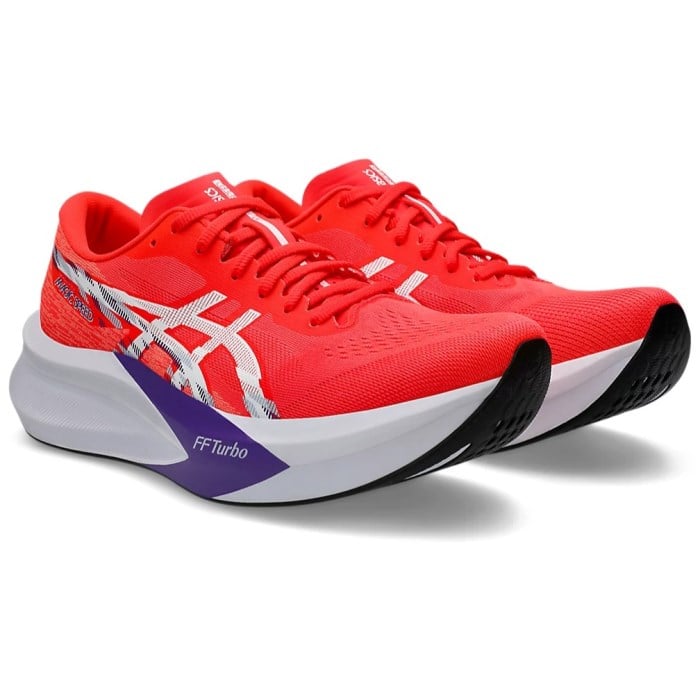 Asics Magic Speed 4 - Mens Road Racing Shoes - Flash Red/White