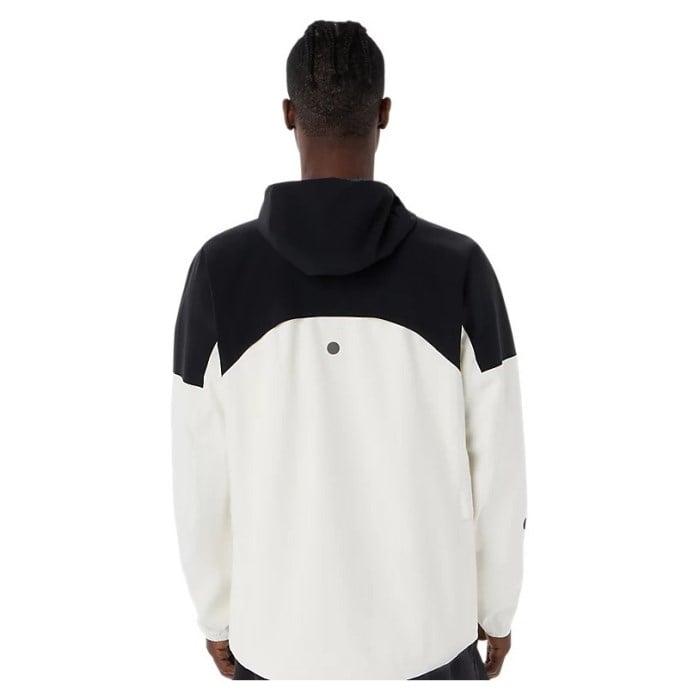 Asics MetaRun Legend Mens Running Jacket - Cream/Performance Black - image 3