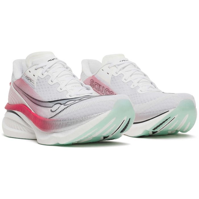 Saucony Endorphin Azura - Mens Running Shoes - White/Salsa