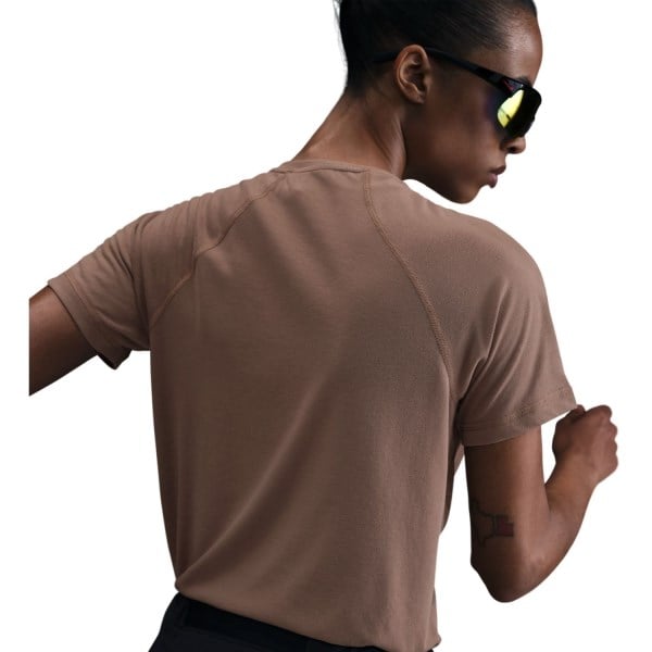 Nike Trail Dri-Fit Short Sleeve Run Top - Womens - Mink Brown/Black/Black/White/Black