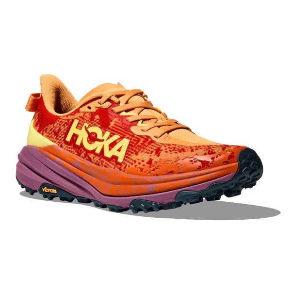 Hoka Speedgoat 6 - Mens Trail Running Shoes - Sherbet/Beet Root