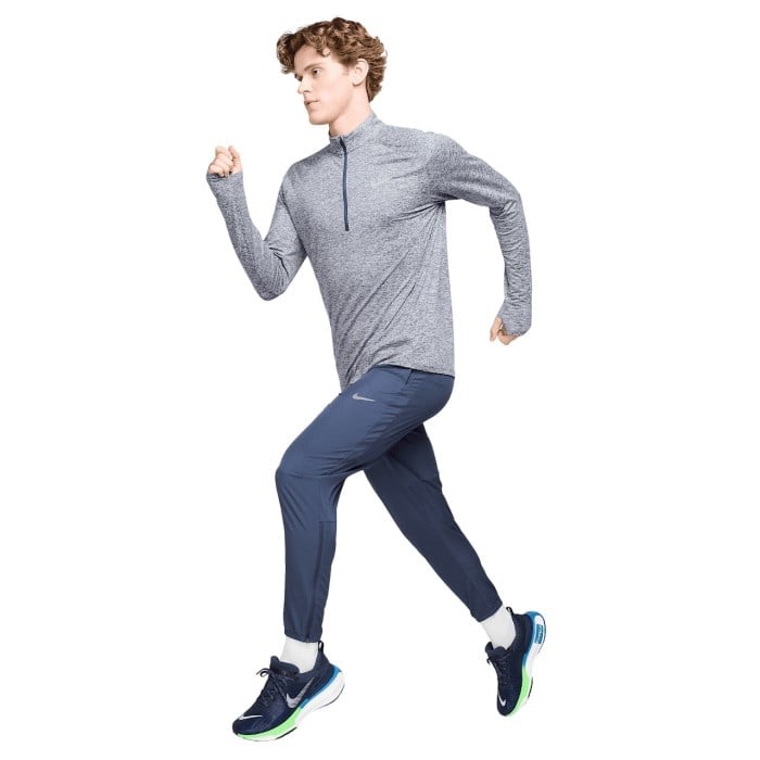Nike Stride Mens Quarter Zip Running Top - Thunder Blue/Heather/Reflective Silver