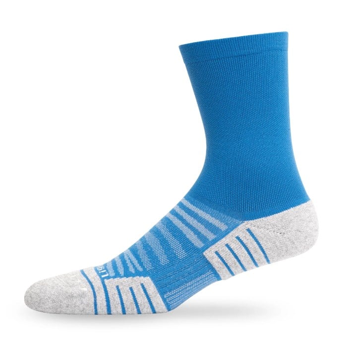 Lightfeet Performance Half Crew Unisex Running Socks - Blue