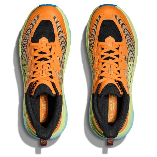 Hoka Mafate Speed 4 - Mens Trail Running Shoes - Solar Flare/Lettuce