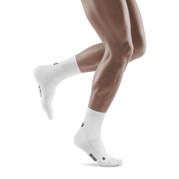 CEP Classic Mid Cut Compression Socks - White
