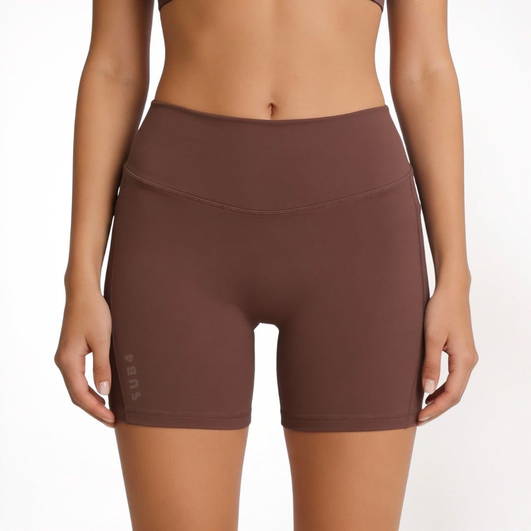 SUB4 Sports Bra & 4 inch Bike Shorts Bundle - Mocha