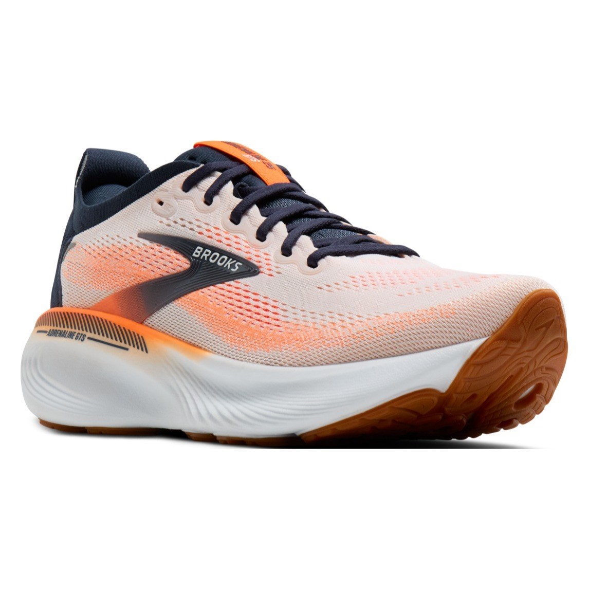 Brooks Adrenaline GTS 25 - Mens Running Shoes - White/Spellbound/Orange - image 6