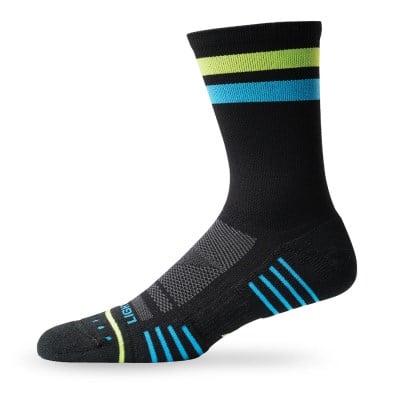 Lightfeet Performance 2 Stripes Unisex Crew Running Socks