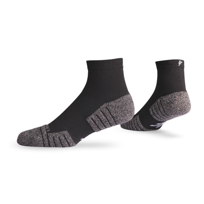 Lightfeet Performance Unisex Quarter Length Socks - Black