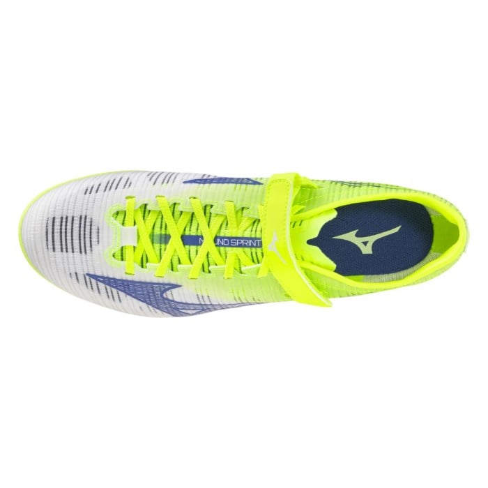Mizuno Sprint - Unisex Sprinting Spikes - Lightning Yellow/Dazzling Blue/White