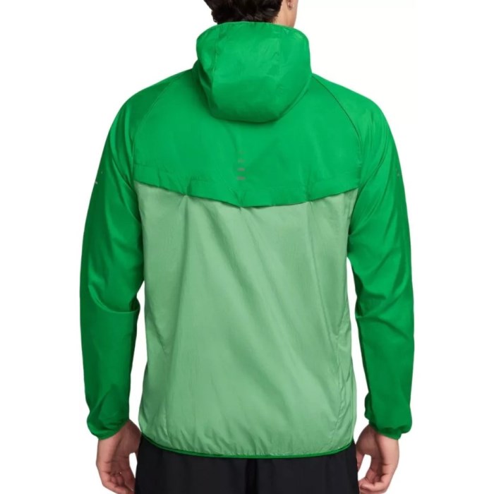 Nike Stride Mens Repel UV Running Jacket - Green Spark/Reflective Silver - image 2