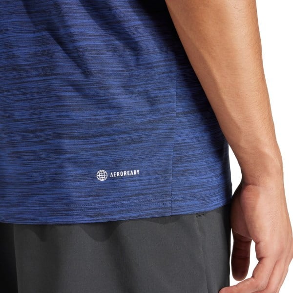 Adidas Train Essentials Mens Stretch Training T-Shirt - Navy/Black