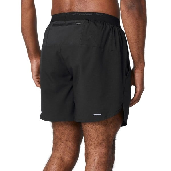 Nike Dri-Fit Stride Brief-Lined Mens Running Shorts - Black/Reflective Silver