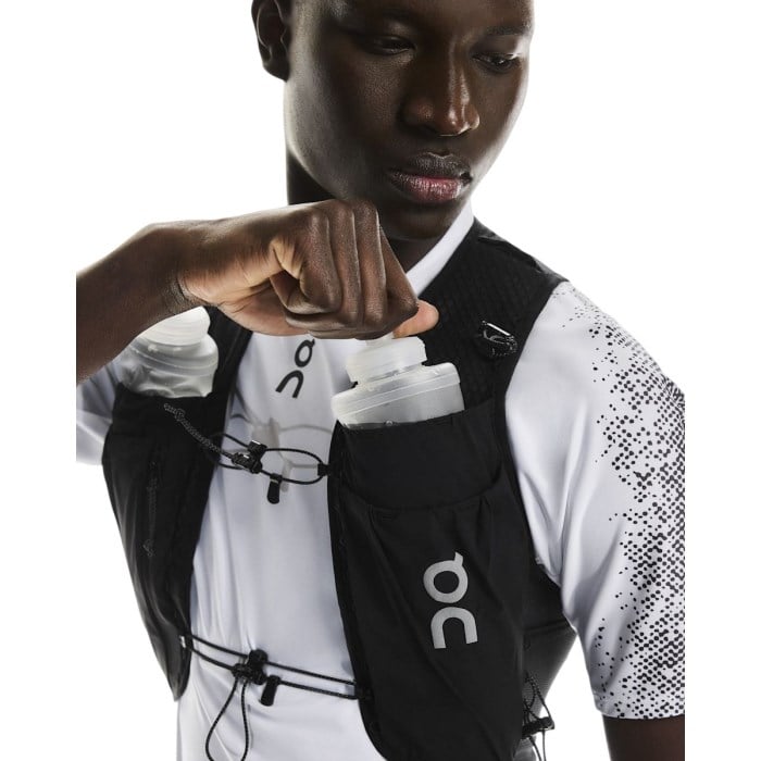 On Ultra Vest Pro with Flasks - Black
