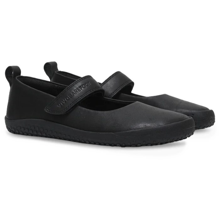 Vivobarefoot Wyn School - Kids School Shoes - Obsidian