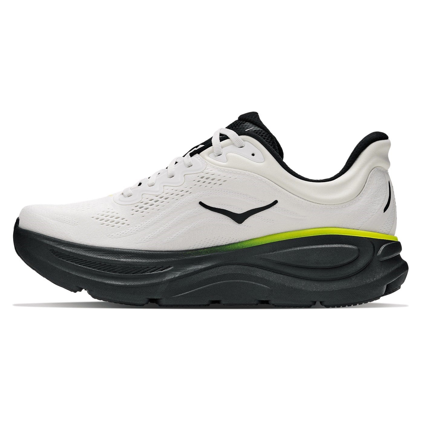 Hoka Bondi 9 - Mens Running Shoes - White/Citrus - image 2