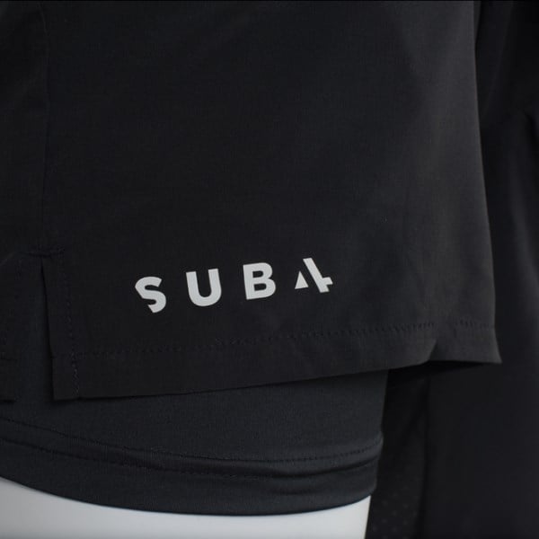 Sub4 2-in-1 Mens Running Shorts - Black
