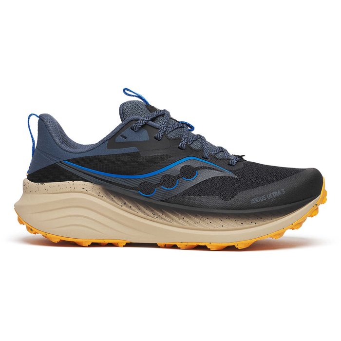 Saucony Xodus Ultra 3 - Mens Trail Running Shoes - Black/Dusk