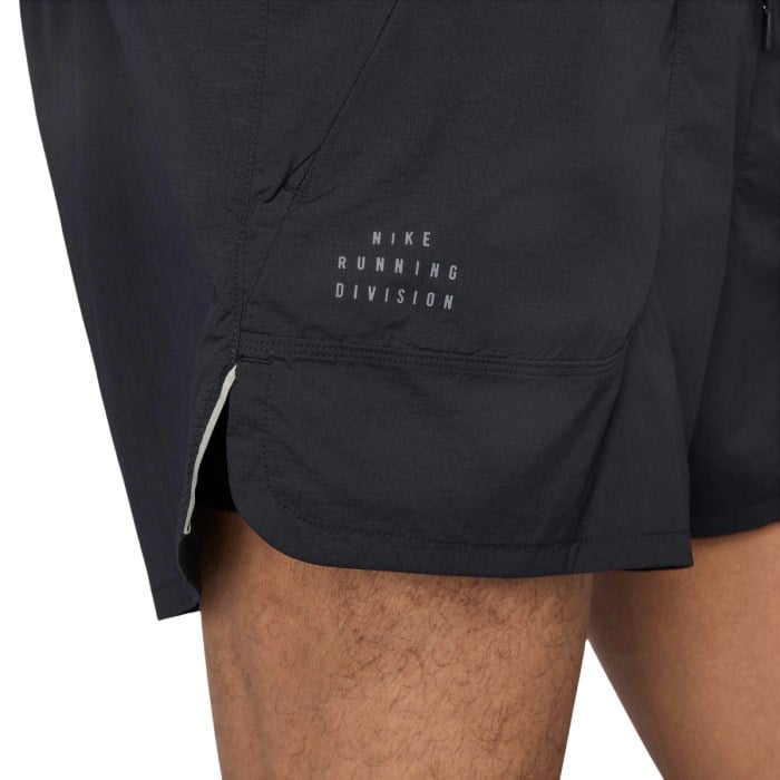Nike Run Division Mens 4 Inch Shorts - Black/Black