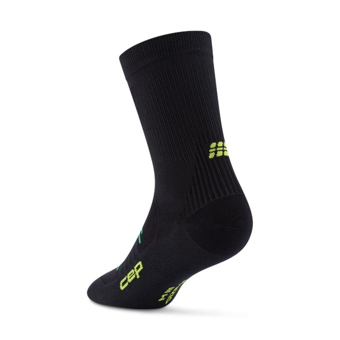 CEP Pro Run Ultralight Mid Cut Mens Compression Socks - Black
