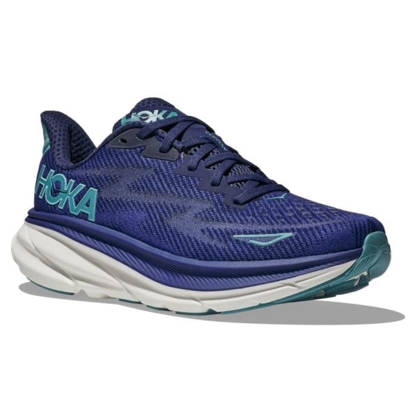 Hoka Clifton 9 - Womens Running Shoes - Bellwether Blue/Evening Sky