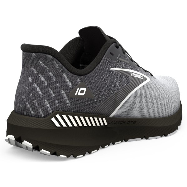 Brooks Launch GTS 10 - Mens Running Shoes - Black/Blackened Pearl/White