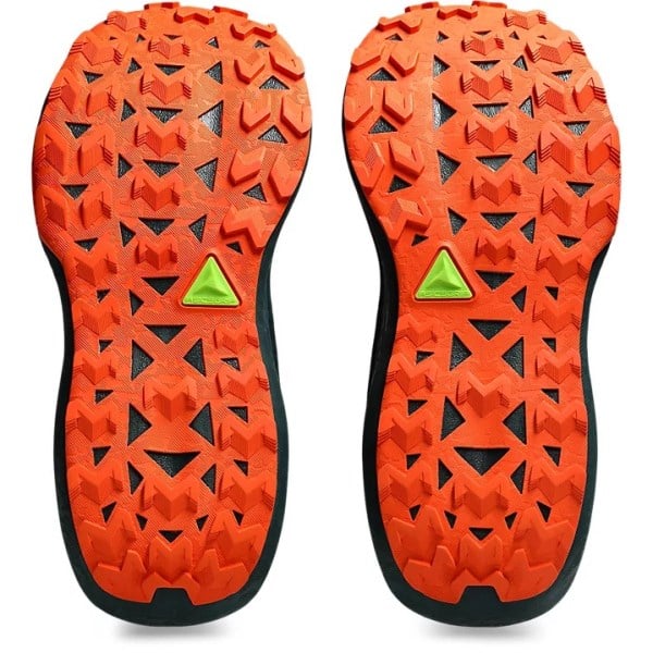 Asics Trabuco Max 4 - Mens Trail Running Shoes - Cold Moss/Nova Orange