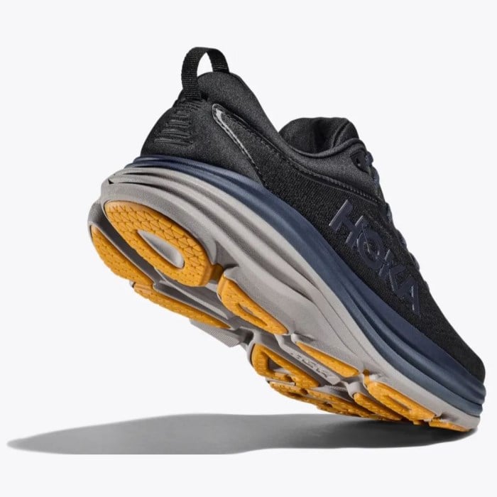 Hoka Bondi 8 - Mens Running Shoes - Black/Iron Ore