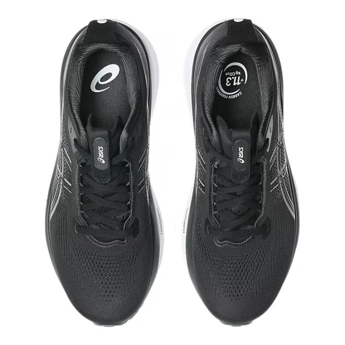Asics Gel Kayano 33 - Mens Running Shoes - Black/White - image 3